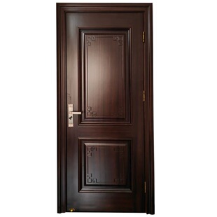 Factory Direct Sales Congo Sapele Solid Wood Door Walnut Bedroom Door Solid Wood Door Teak Room Door Customization