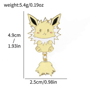 Креативный классический аниме Pokemon мультфильм металлический значок Pokémon милый пикачу брошь аксессуар