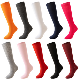 Europe and the United States cross-border calf socks women's stockings and knee socks COSPLAY performance dance socks Japanese solid color JK socks