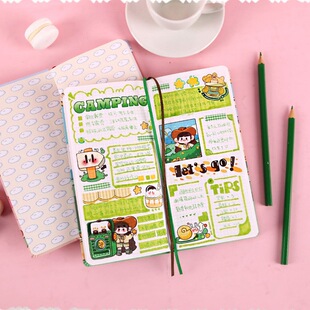 Exquisite Mini Grids Grids Inner Pages for Kidsren and Girls, Cute Notebook, High-Looking Small Notebook, Schedule Book