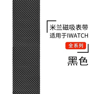 Подходит для ремешка Apple iwatch Watch Milanis из нержавеющей стали, магнитная Металлическая петля s98765, ремешок с трансграничным покрытием