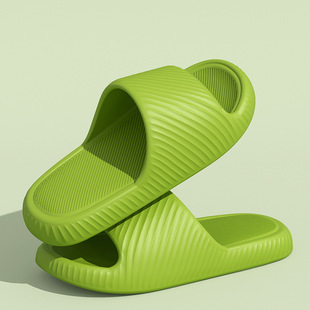 Factory direct sale deodorant slippery excrement feeling household slippers men's eva material summer couples outdoor bathroom slippers