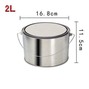 Asphalt Sampling Bucket Sample Retaining Iron Jar Portable Paint Bucket with Lid Iron Bucket Sub-packing Sealed Jar Iron Bucket Round Bucket