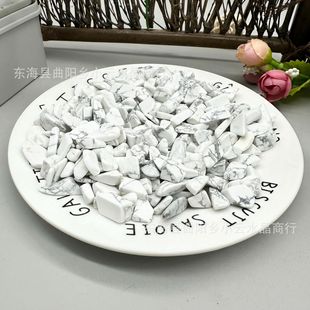 Wholesale natural white turquoise gravel with type polished crystal gravel for home office DIY fish tank decoration