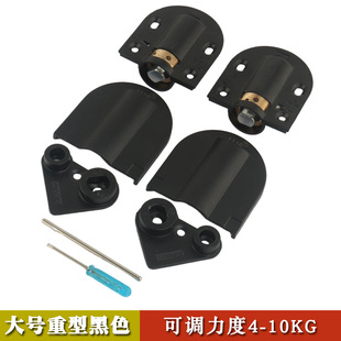 Dressing table upper flip mirror hinge lower flip automatic closing mute damping buffer heavy-duty adjustable makeup table hinge