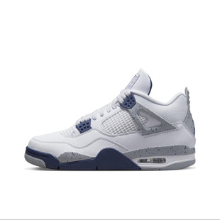 Путянь Чуньюань AJ4 Реальные баскетбольные кроссовки Classic Цяо 4 белый зеленый черный гром