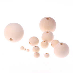 Custom Processing Hemu Round Beads Log Color Jewelry Accessories diy Molar Toy Perforated Beaded Crafts Factory