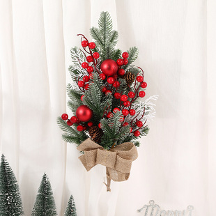 Cross-border Christmas decorations PE Christmas garland simulation rattan Christmas tree window layout door hanging wall hanging layout