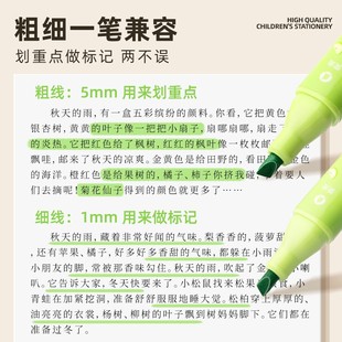 Erasable fluorescent pen key mark students high color value marker pen color key hand-written newspaper pen wholesale