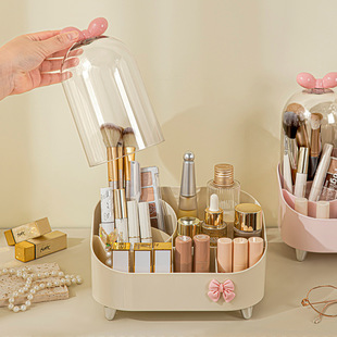 Dopamine Storage Box Desktop Pen Holder Dust-proof Dressing Table Advanced Sense Combiner Arrangement Box Eyebrow Pencil Lipstick Storage Rack
