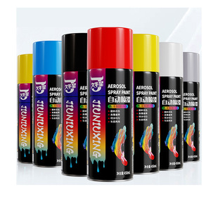 Jiuniuxing black self-painting 450ml matte black paint frosted silver white car color change metal anti-rust paint
