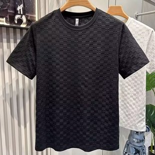 New Short-sleeved T-shirt Men's Summer Korean-style Trendy Simple Half-sleeved Top Hong Kong-style Loose Casual Trendy Brand T-shirt