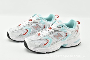Akita Nb530 Silver Gray Silver Running Shoes Breathable Mesh Men and Women Couple Sports Shoes Classic Versatile Dad Shoes