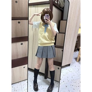 Light Tone Girl cos Clothes Performance Only Japanese Hitone Future jk Uniform cosplay Adult V-Neck suit Female