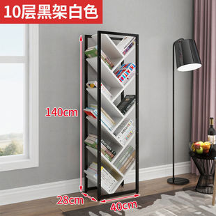 Tree-shaped Bookshelf Rotating Storage Rack Children's Student Creative Bookshelf Universal Wall-mounted Floor-mounted Multi-functional Storage Rack