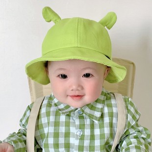 Baby Hat Spring and Autumn Thin Fisherman Hat Summer Cute Super Cute Baby Basin Hat Sunshade Sun Protection for Boys and Girls