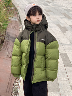 South Korea children's clothing children's down jacket short thickened bread coat autumn and winter Boys Girls baby plus size winter coat