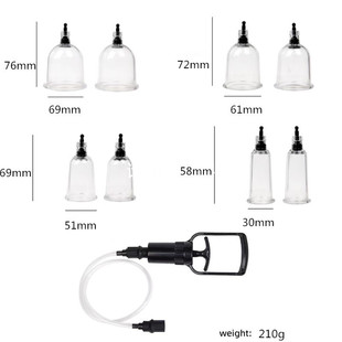 Powerful factory produces plastic cupping Cup with tube Plastic Cup eight-piece cupping device one-piece delivery