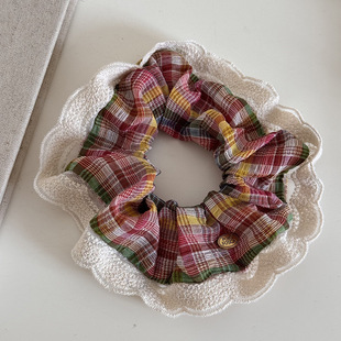 Spring New style large intestine hair band simple all-match Fashion women's hair band Korean style lace hair band campus