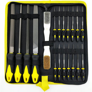 File set 18PCS combination metal steel file grinding iron grinding tool 16 pieces hanging bag grinding round file triangle file