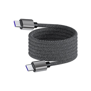 [Safe and Durable] Double Magic Magnetic Suction Data Line 240W Applicable to Huawei PD Fast Charge Apple 16 Braided Fast Charge Line