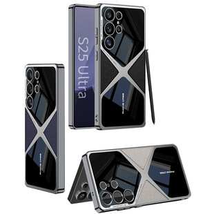 For Samsung S25Ultra Phone Case Electroplated Supersonic Ultra-thin Leather s24ultra Protective Case GKK