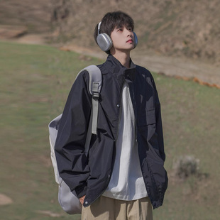American Style Overalls Jacket Men's Spring and Autumn New Arrival Men's Charge Clothes Spring Casual Top Men's Jacket