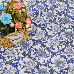 Printed Linen Pattern Cotton and Linen Fabric Pillowcase Tablecloth Background Pet Fabric Cloth Spot Wholesale