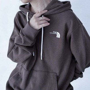 24 Autumn and Winter Casual Loose Front and Back Embroidered Hooded Sweatshirt Couple Nt-Ou Front and Back Embroidered Hooded