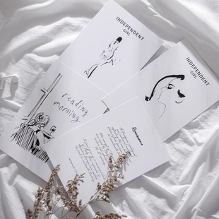 ins Style Card Homestay Wall Decoration Card Photography Props English Magazine Art Background Cloth Card
