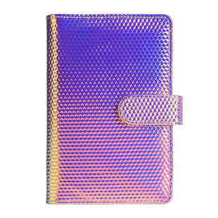 Spot Amazon cross-border creative hand book a6 Macaron laser binder leather PU cash budget book