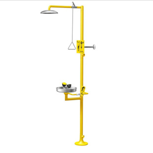 Laboratory 304 stainless steel vertical composite emergency sprinkler eye washer eye washer floor type shower