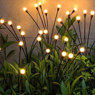 New solar Firefly lamp courtyard lawn floor lamp outdoor waterproof wind blowing swing landscape lamp atmosphere lamp