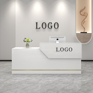 Cashier Counter Bar Counter Shop Small Clothing Store Beauty Salon Barber Shop Counter Table Company Front Desk Reception Desk Simple