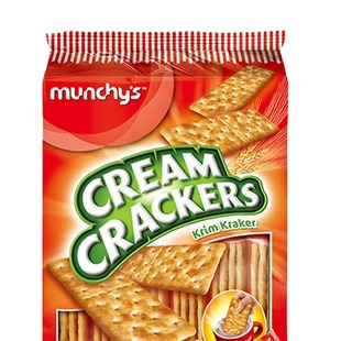 Malaysia imported Ma Qi Xin Xin Zhengfang bu sweet crisp soda biscuit 390g casual snack cookie snack