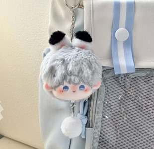 New 4inch Kapibara Plush Toy Wagging Tail Small Doll Keychain Plush Pendant Toy