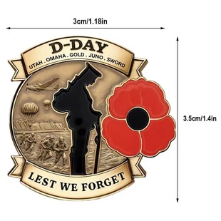 Независимая станция взрывает D-DAY LESTWE FORGET 80-летие аксессуары для сумки с значком