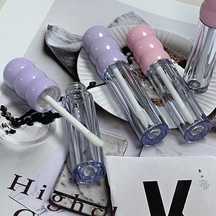 New Cute Multi-color Gourd Cap Round Tube Lip Gloss Tube Lip Glaze Bottle Can Be logo Wholesale Ready-made Cosmetic Packaging Material