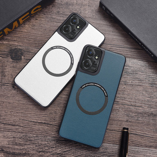 Подходит для чехла для телефона Motorola G Play Edge 40 с магнитной кожаной текстурой Moto G84 Универсальный защитный чехол G54