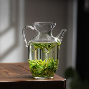 Imitation Song Glass Pot Small Teapot Transparent Green Tea Pot Kung Fu Tea Set Tea Pot Tea Pot Household Fat Cup Wine Pot