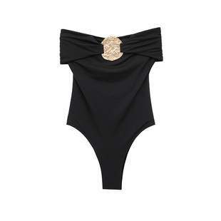 Foreign trade wholesale spring and summer new European and American style women's fashion sexy hot girl slim collar swimsuit 0167005