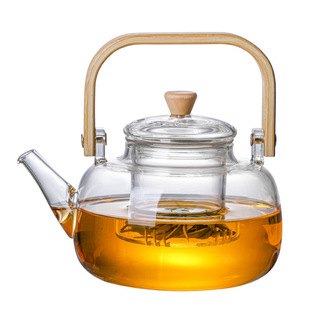 Manufacturers supply bamboo handle beam pot teapot tea maker kettle kung fu teapot tea pot tea pot can be used wholesale tea pot