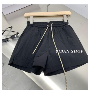 Japanese Tooling Quick-drying Parachute Shorts Women's Thin Summer Short Loose Wide-leg Sports Pants Casual Hot Pants