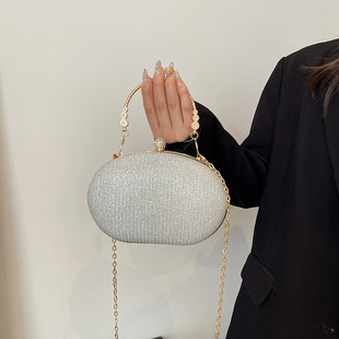 Bags this year's popular bag 2025 new European and American fashion bright star shoulder bag ladies chain slung box bag