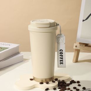 Double Layer 304 Stainless Steel Coffee Cup Student Portable Lanyard Thermos Mini Portable Pocket Cup Custom Logo