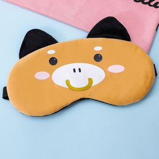 New cross-border Amazon dedicated to shading sleep eye mask cartoon cute plush sleep eye mask ice bag children's card