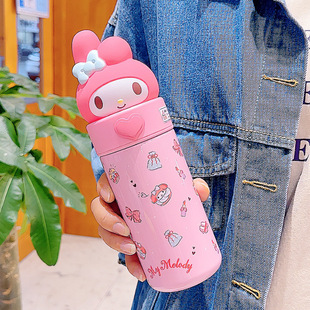 Cyber Celebrity Sanrio термос-чашка Женская высокая цветовая ценность 316 пищевая детская чашка Милая куломи Студенческая чашка для воды