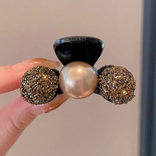 Small Hairpin Small and Exquisite Half-tied Hair Grab Clip 2025 New High-end Sense Back Head Hairpin Hair Clip Headwear