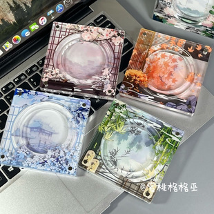 Antique 58 75mm Brick Brick Brick Acrylic Valley Beauty Animation Badge Display Storage Frame