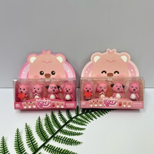 New Arrival Cappibala Eraser 3D Assemblable Detachable Eraser Less Scrap Student Stationery Prizes Gift